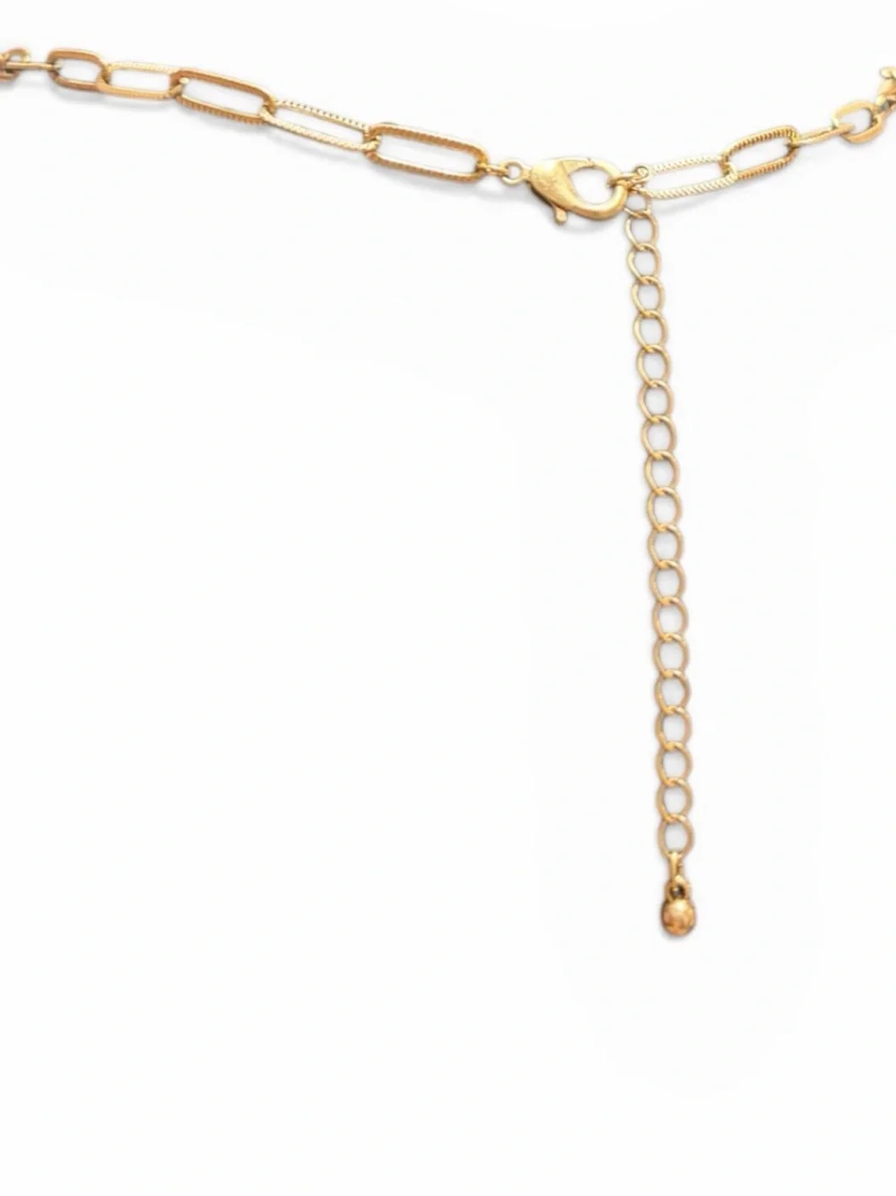 Gold plated Chain Necklace with Pink Smiley face Pendant - Picture 3 of 4